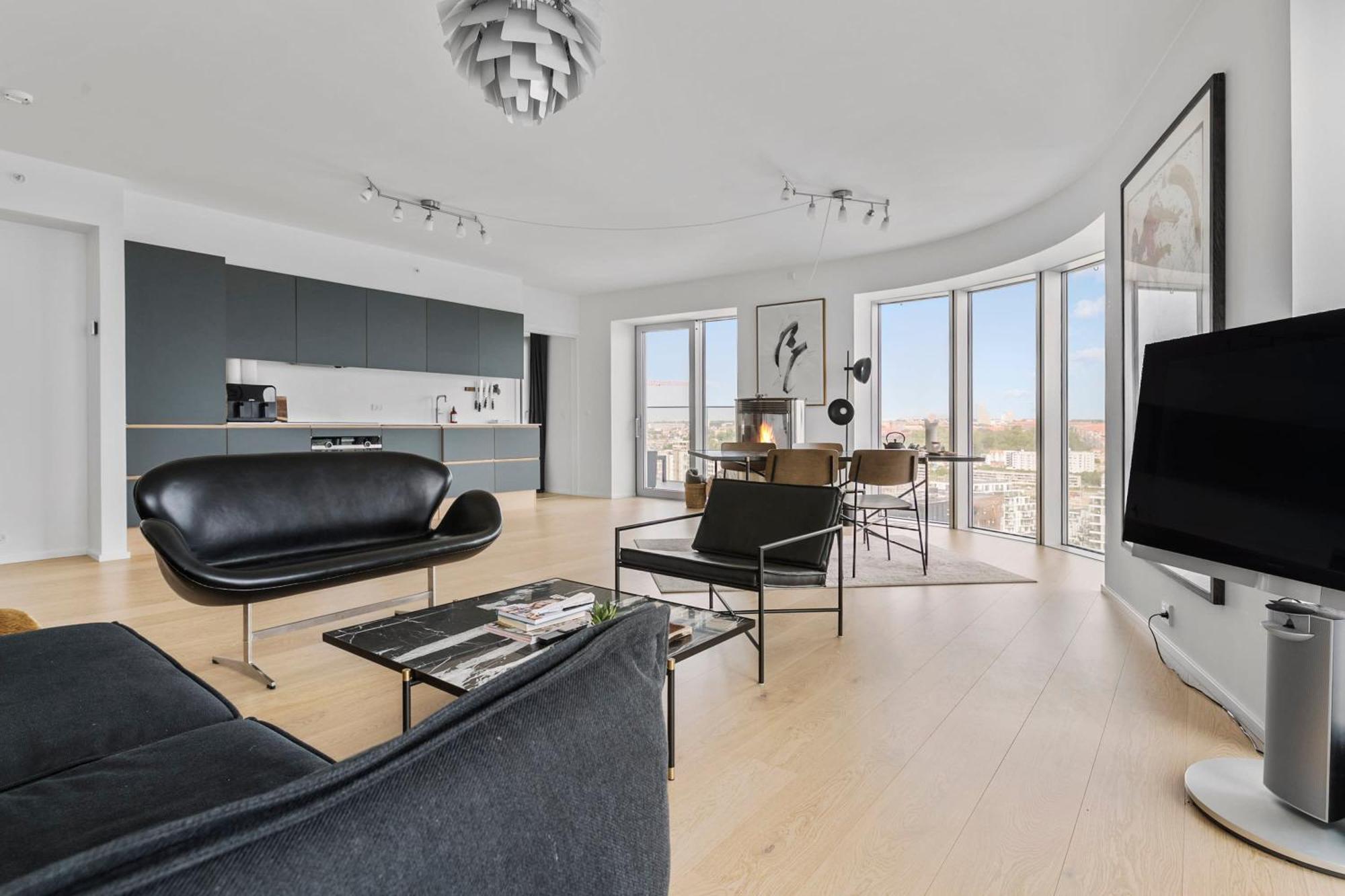 Designers Penthouse In The Clouds Århus